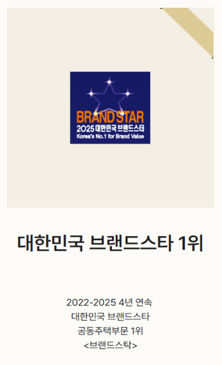 대한민국 브랜드스타 1위 힐스테이트